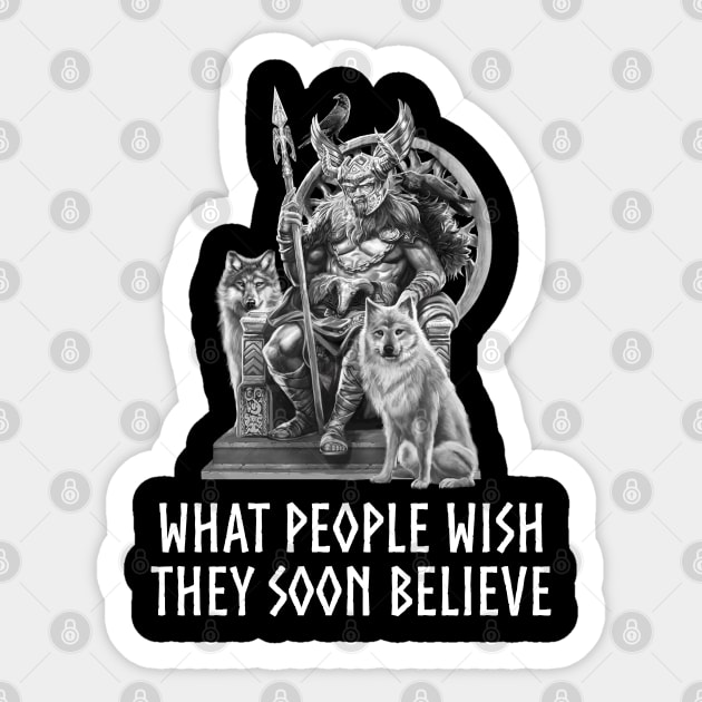 Viking Mythology Norse History Proverb Scandinavian Odin Sticker by Styr Designs